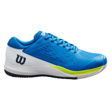 Chaussures WILSON Homme RUSH PRO ACE Terre Battue Bleu Blanc Jaune PE 2023
