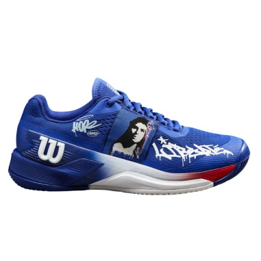 Chaussures WILSON Homme RUSH PRO 4.0 HOPE PARIS Terre Battue Bleu / Blanc 2023