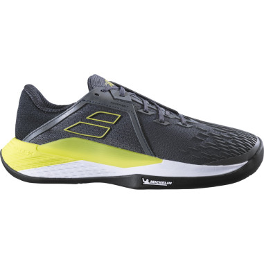 Chaussures BABOLAT Homme Propulse Fury CLAY Gris / Jaune AH 2022