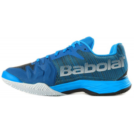 Chaussures BABOLAT Homme Jet Mach II Clay Terre Battue Bleu / Gris PE 2018