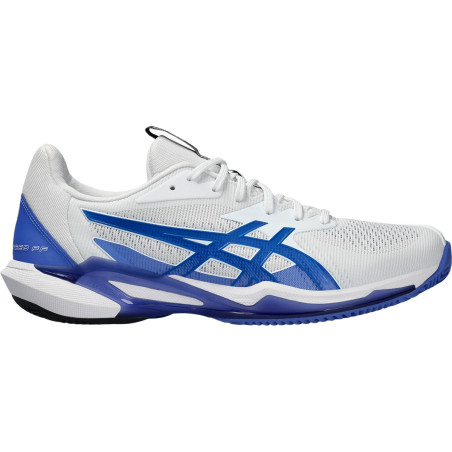 Chaussures ASICS Homme SOLUTION SPEED FF 3 Terre Battue Blanc / Bleu PE 2024