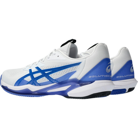 Chaussures ASICS Homme SOLUTION SPEED FF 3 Terre Battue Blanc / Bleu PE 2024