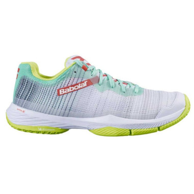Chaussures Padel BABOLAT Femme JET RITMA Blanc / Jaune PE 2021