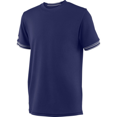 T-Shirt WILSON Junior Garçon B TEAM SOLID CREW Bleu 2019