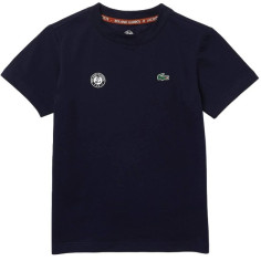 T-Shirt LACOSTE Junior Garçon ROLAND GARROS Marine PE 2023