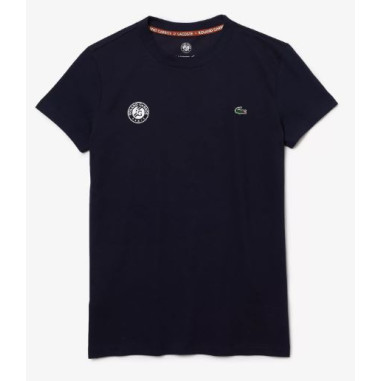 T-Shirt LACOSTE Femme ROLAND GARROS Marine PE 2023