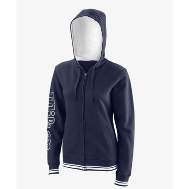 Veste à capuche Zippée WILSON Femme TEAM Hoody Bleu PE 2023