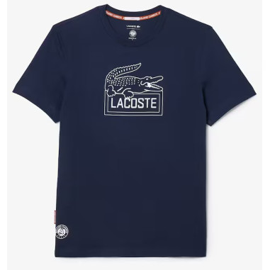 T-Shirt LACOSTE Homme SPORT ULTRA-DRY Vert / Blanc PE 2024
