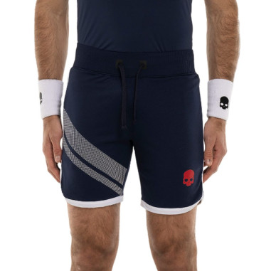 Short HYDROGEN Homme TECH RAYÉ Marine / Blanc / Gris / Rouge 2024