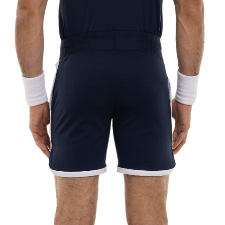 Short HYDROGEN Homme TECH RAYÉ Marine / Blanc / Gris / Rouge 2024
