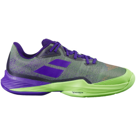 Chaussures BABOLAT Homme JET MACH 3 Toutes Surfaces Violet  / Vert 2021