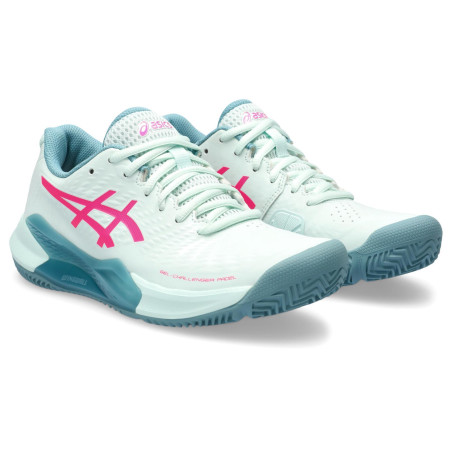 Chaussures Padel ASICS Femme GEL-CHALLENGER 14 Gris / Bleu / Rose AH 2023