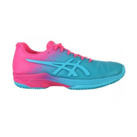 Chaussures ASICS Femme Solution Speed FF L.E. Clay Indigo / Rose AH 2018