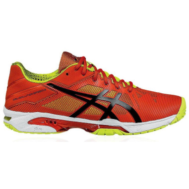 Chaussure ASICS Junior Gel-Solution Speed 3 Orange / Jaune PE 2016