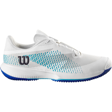 Chaussures WILSON Homme KAOS SWIFT 1.5 Toutes Surfaces Blanche / Bleu PE 2023