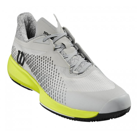 Chaussures WILSON Homme KAOS SWIFT 1.5 CLAY Terre Battue Gris / Jaune 2024