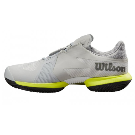 Chaussures WILSON Homme KAOS SWIFT 1.5 Terre Battue Gris / Jaune 2024