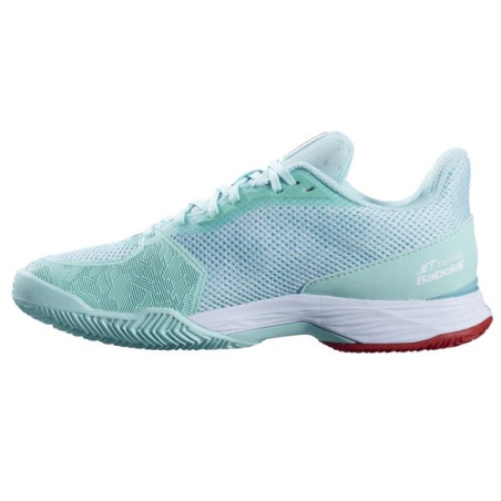 Chaussures BABOLAT Femme JET TERE Terre Battue Turquoise / Blanc PE 2023