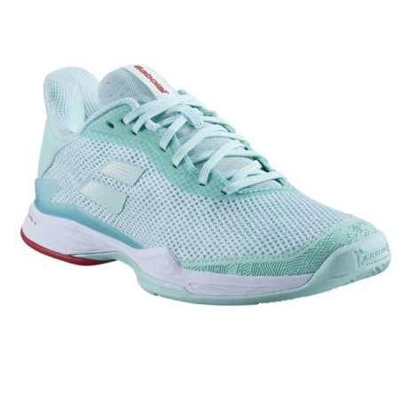 Chaussures BABOLAT Femme JET TERE Terre Battue Turquoise / Blanc PE 2023