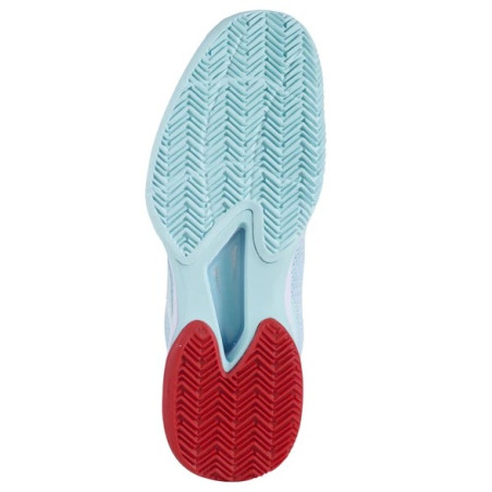 Chaussures BABOLAT Femme JET TERE Terre Battue Turquoise / Blanc PE 2023