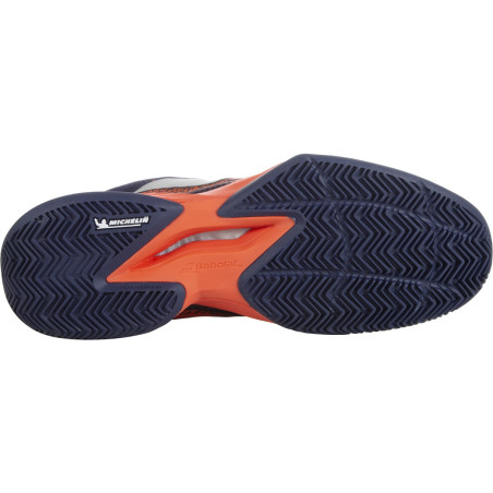 Chaussures BABOLAT Homme JET MACH 3 All Court Violet  / Orange AH 2021