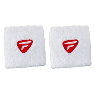 Poignet Eponge X2 TECNIFIBRE WRISTBAND Blanc / Rouge AH 2015