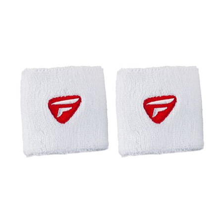 Poignet Eponge TECNIFIBRE Wristband x2 Blanc / Rouge