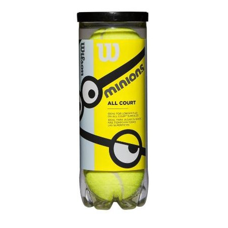 Tube de 3 Balles Intermédiaires WILSON MINIONS Stage1
