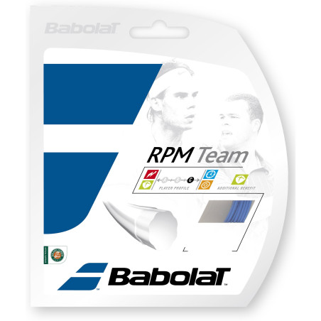 Cordage BABOLAT RPM Team 1.25mm Bleu (12m)