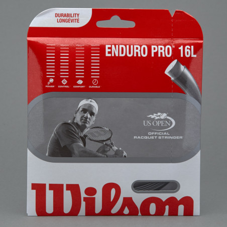 Cordage WILSON ENDURO PRO 1.27mm (12m) Noir