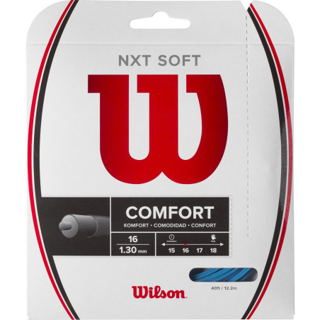 Cordage WILSON NXT SOFT 16 1.30mm (12.20m) Bleu