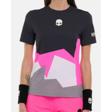 T-Shirt HYDROGEN Femme MOUNTAINS TECH Gris / Rose / Blanc 2024