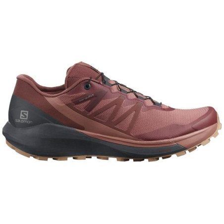 Chaussures Running SALOMON Femme Sense Ride 4 W Saumon / Pourpre / Gris PE 2021