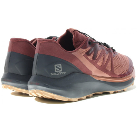 Chaussures Running SALOMON Femme Sense Ride 4 W Saumon / Pourpre / Gris PE 2021