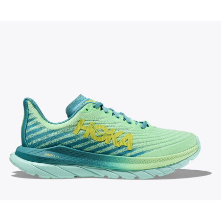 Chaussures Running HOKA Homme MACH 5 Vert / Jaune PE 2024