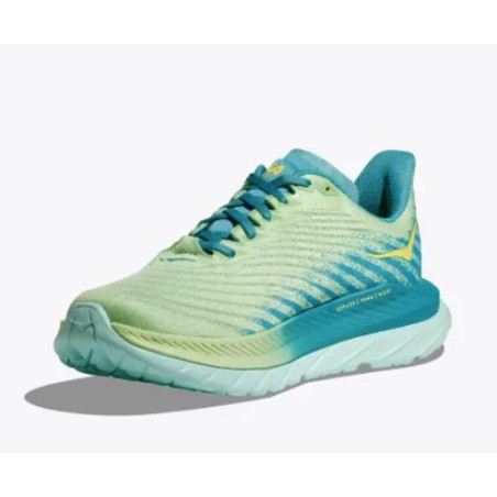 Chaussures Running HOKA Homme MACH 5 Vert / Jaune PE 2024