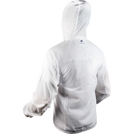 Veste Running RAIDLIGHT Homme Hyperlight Windproff Blanc  / Gris PE 2019