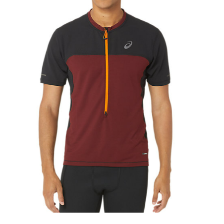 T-Shirt Running ASICS Homme FUJITRAIL SS TOP Moutarde PE 2023