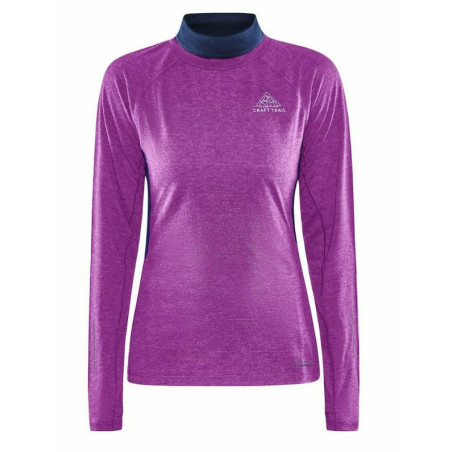 T-Shirt Manches Longues Running CRAFT Femme ADV SUBZ WOOL LS TEE Violet AH 2022