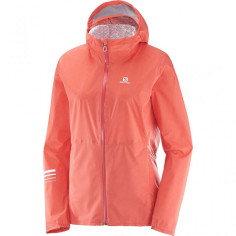 Veste Running SALOMON Femme Lightning WP JKTW Saumon PE 2019