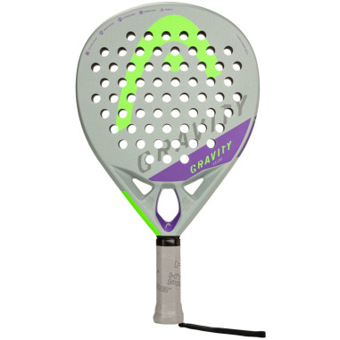 Raquette Padel HEAD GRAVITY ELITE (365 g) Gris/ Vert / Violet 2022
