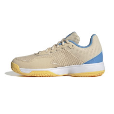 Chaussures ADIDAS Junior COURTFLASH Beige / Bleu / Jaune... 2