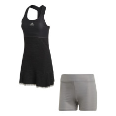 Robe ADIDAS Femme Y-DRESS GLAM ON Noir / Argent AH 2020 2