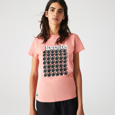 T-Shirt LACOSTE Femme SPORT Rose Saumon AH 2021 2