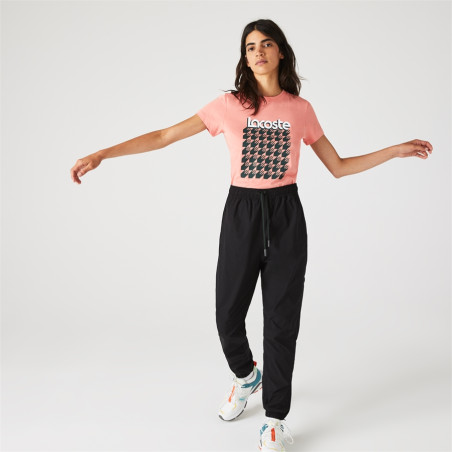 T-Shirt LACOSTE Femme SPORT Rose Saumon AH 2021