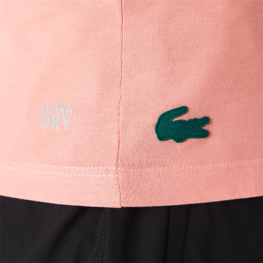 T-Shirt LACOSTE Femme SPORT Rose Saumon AH 2021