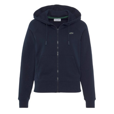 Veste à capuche zipéée LACOSTE Femme MOLLETON Bleu  AH 2022
