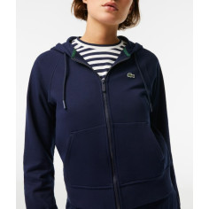Veste à capuche zipéée LACOSTE Femme MOLLETON Bleu  AH 2022 2