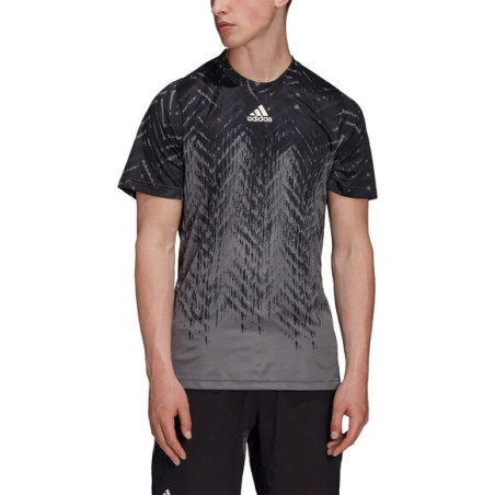 T-Shirt ADIDAS Homme FLIFT PR TEE PB Noir / Gris AH 2021