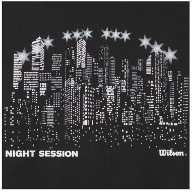 T-Shirt WILSON Homme NIGHT SKYLINE TCH Noir PE...